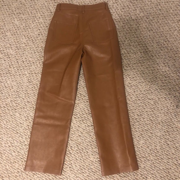 Aritzia Wilfred Melina Cropped Pant in Cognac - Picture 4 of 4